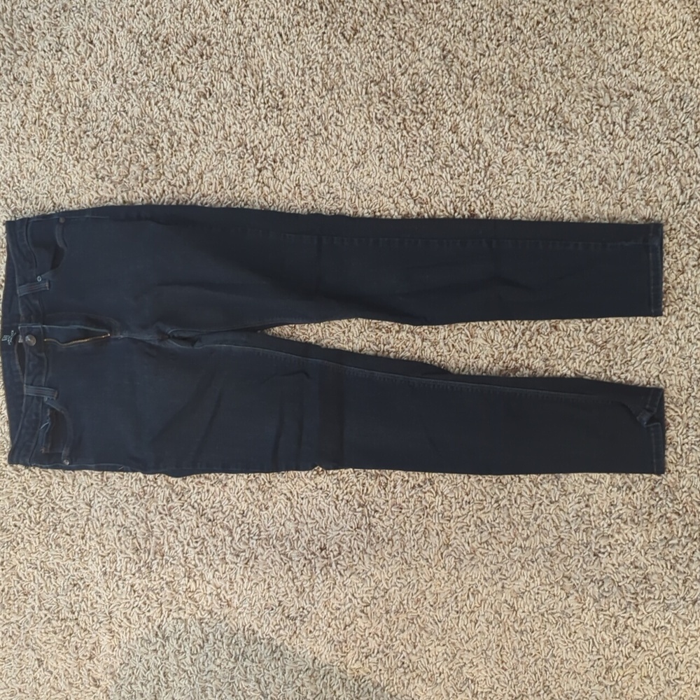 Just black denim skinny